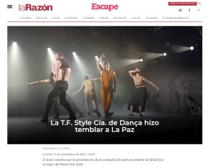 Crítica La Razon - T.F. Cia de Dança em La Paz